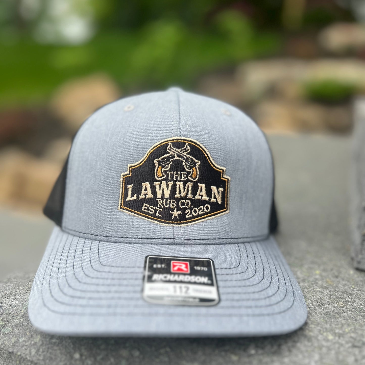 Lawman Hats Leather Patch Richardson 112 Snap back