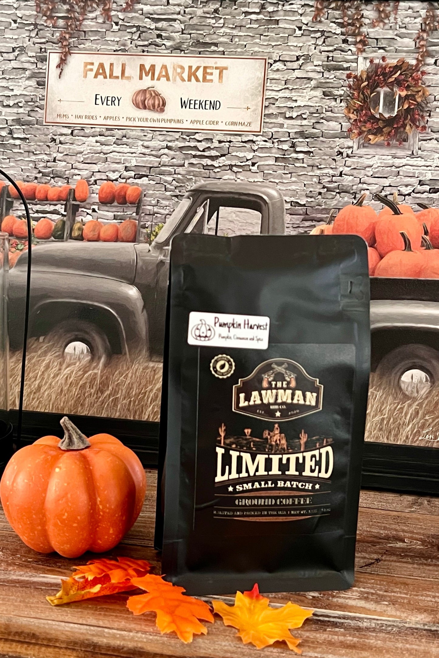Pumpkin Harvest Coffee – Medium Roast 12 oz Bag ground