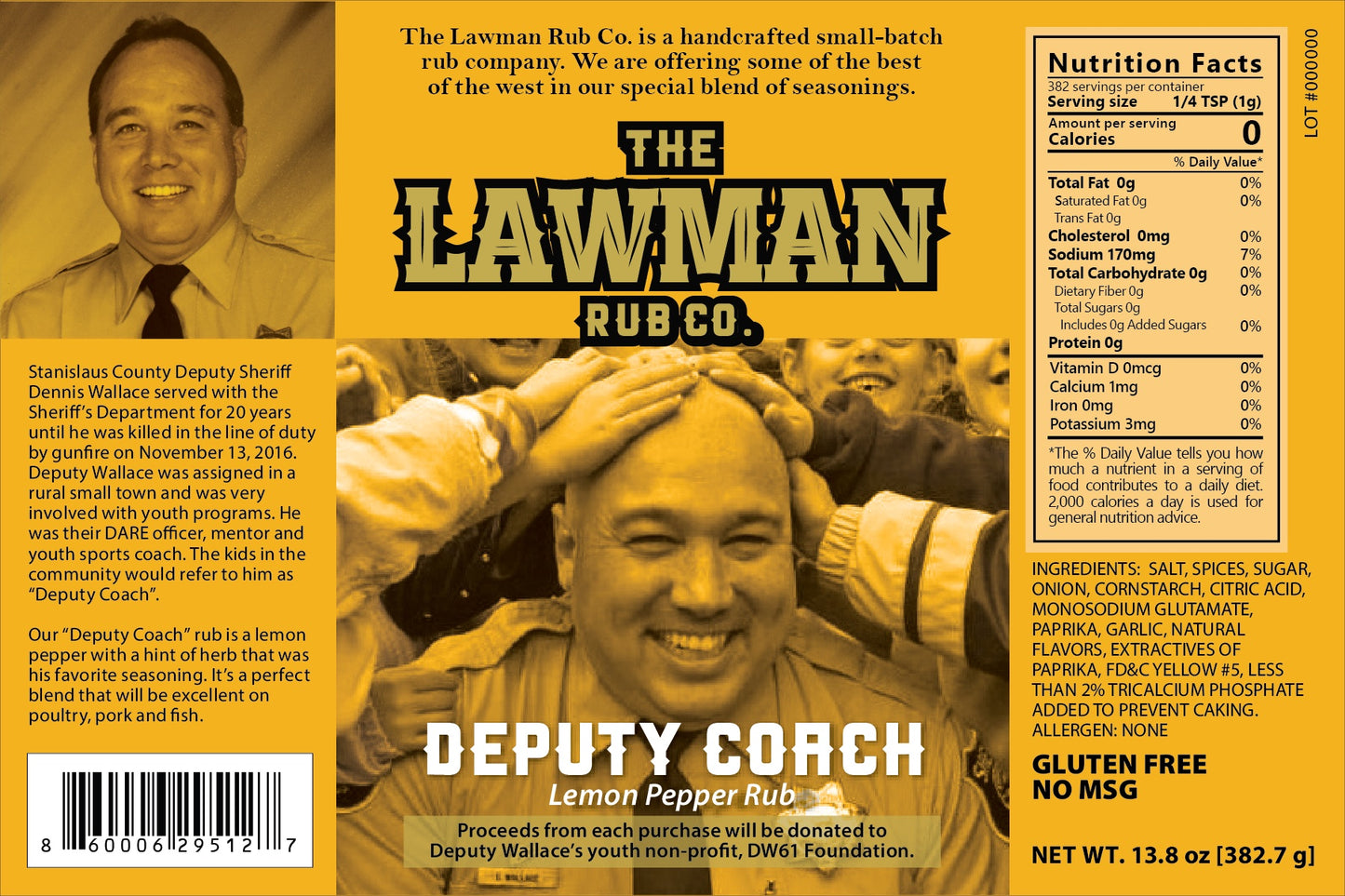 The Lawman Rub Deputy Coach Lemon Pepper