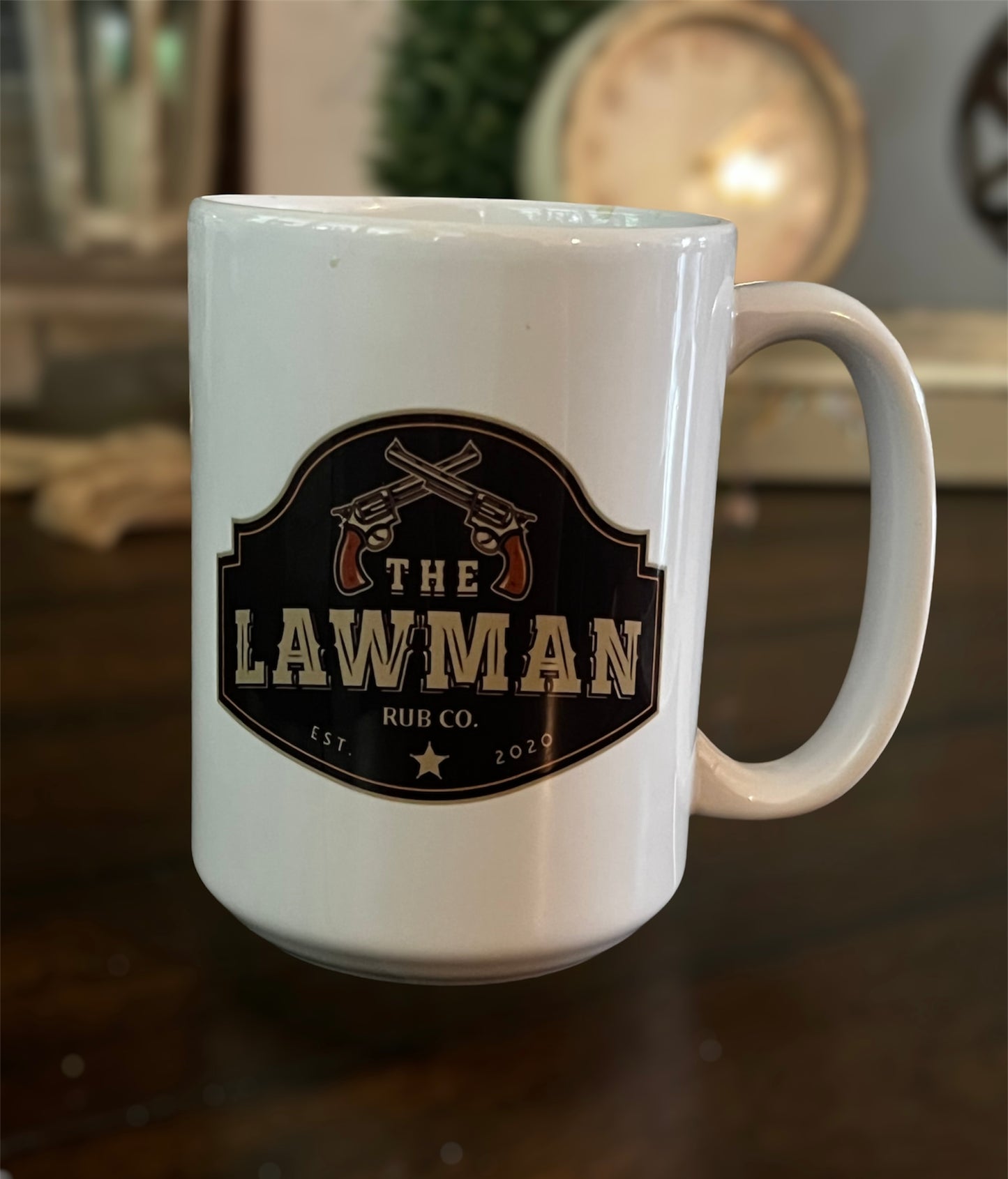 The Lawman Coffee Mug – Bold 15 oz Ceramic Mug for Daily Coffee Rituals
