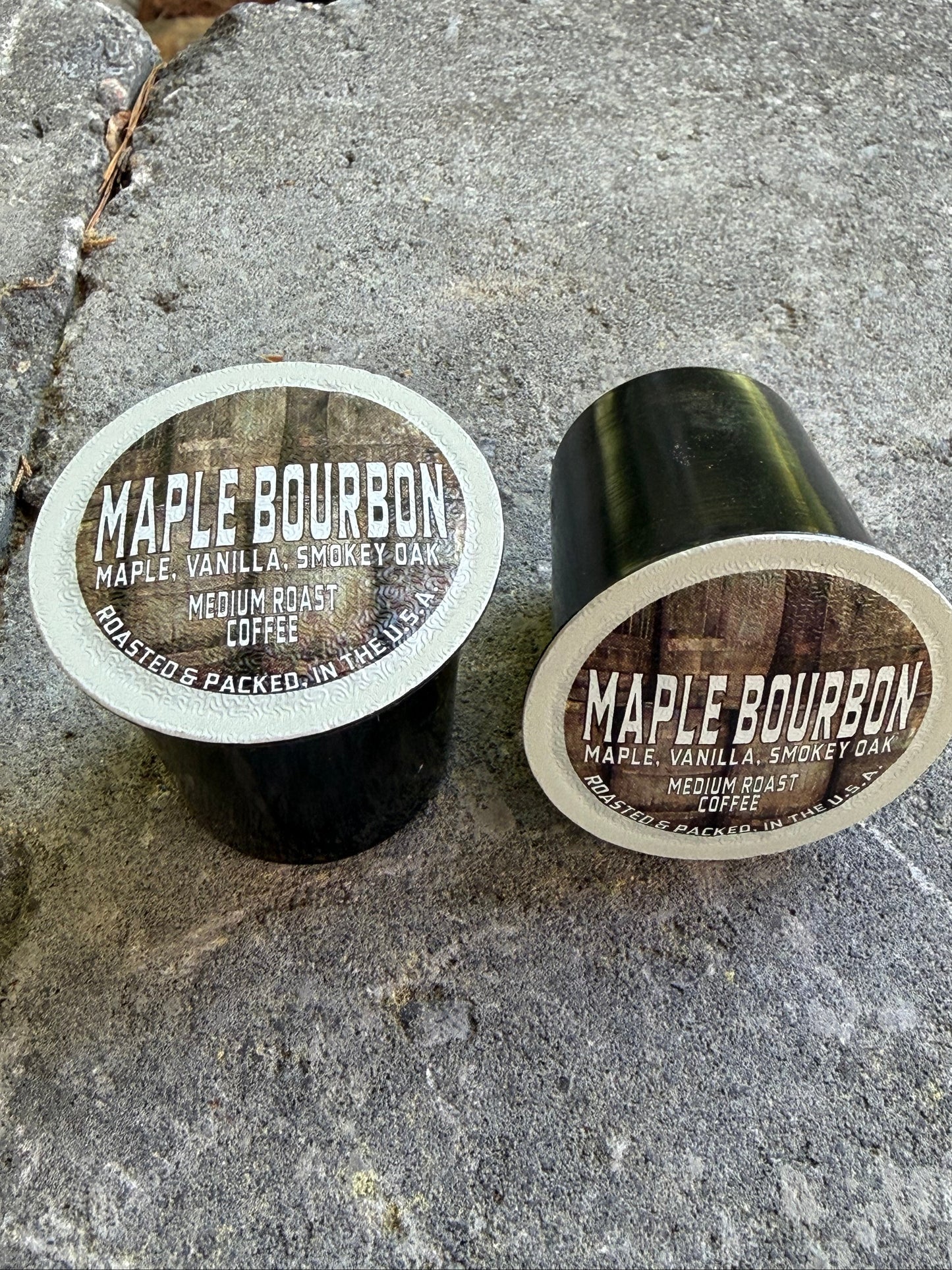 Coffee Maple Bourbon K-Cups | Maple Vanilla Smoky Oak Flavored Coffee Pods | Medium Roast