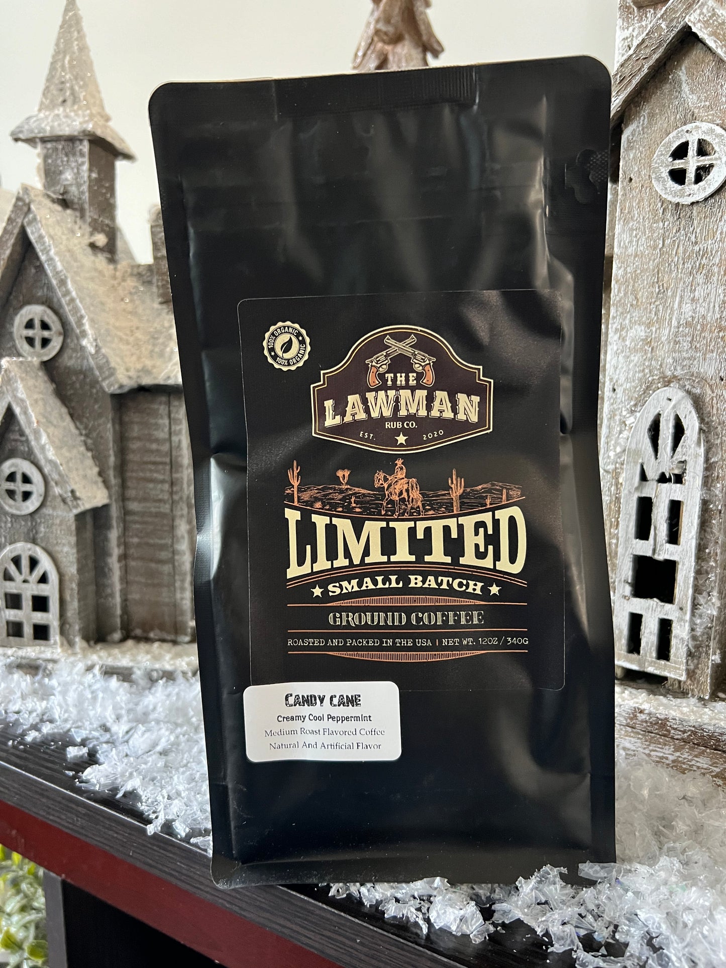 Candy Cane Coffee – Medium Roast 12 oz Bag Ground