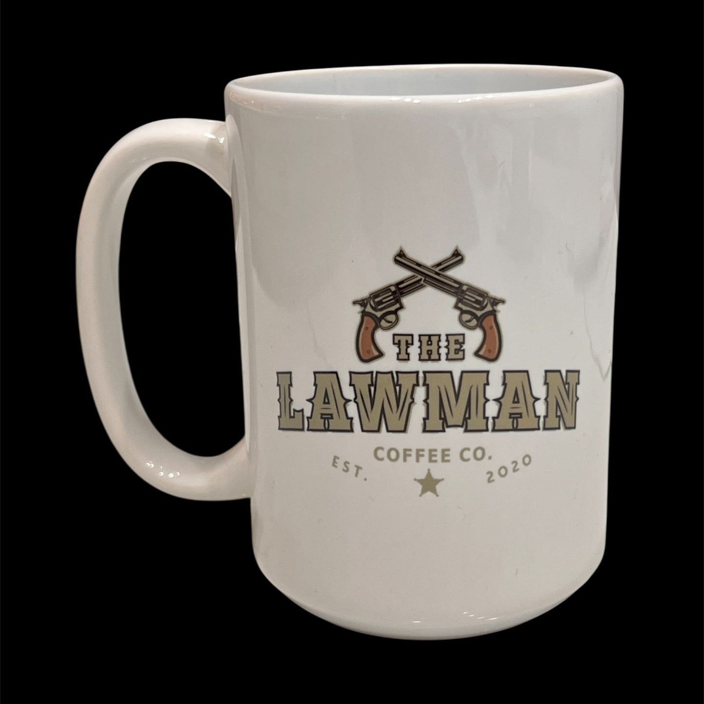 The Lawman Coffee Mug – Bold 15 oz Ceramic Mug for Daily Coffee Rituals