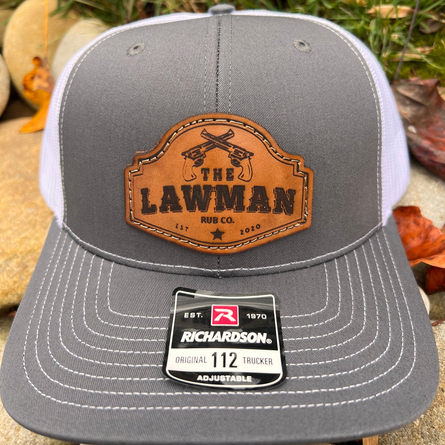 Lawman Hats Leather Patch Richardson 112 Snap back