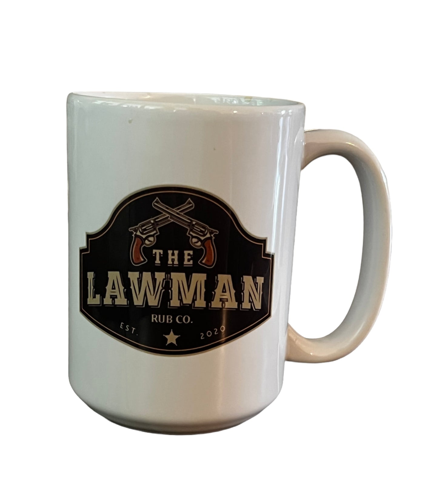 The Lawman Logo 15 oz Coffee Cup