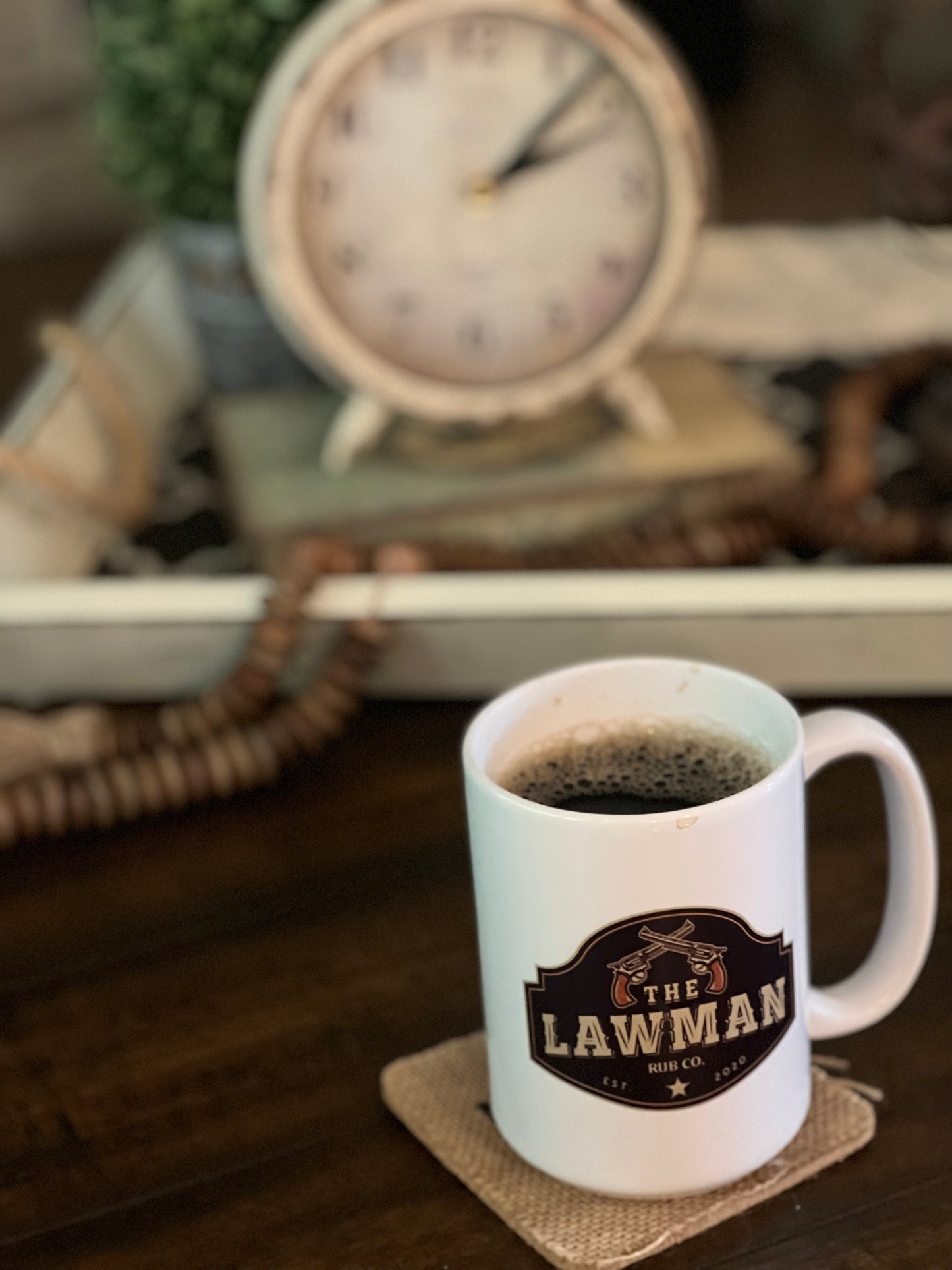 The Lawman Logo 15 oz Coffee Cup